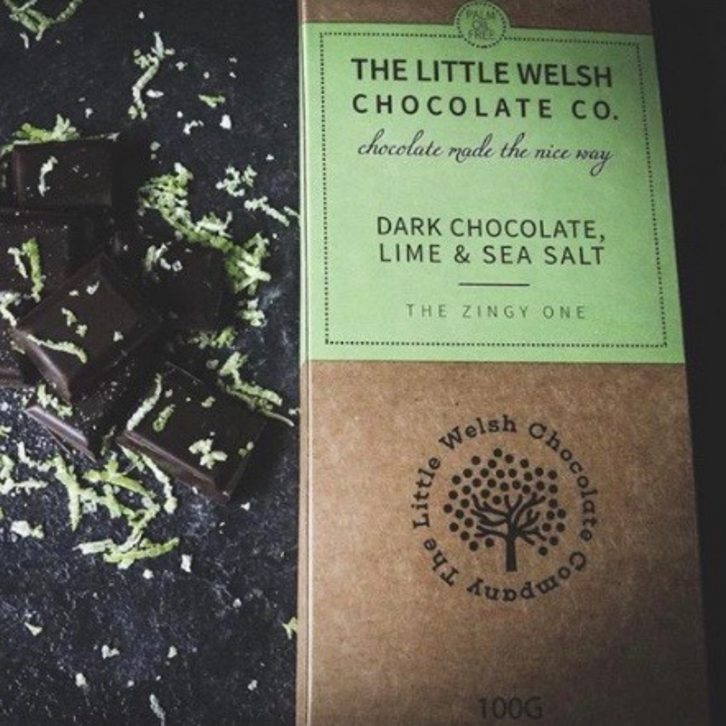 DARK CHOCOLATE, LIME & SEA SALT - The Little Welsh Chocolate Company