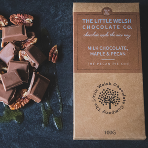 MILK CHOCOLATE, MAPLE & PECAN - The Little Welsh Chocolate Company